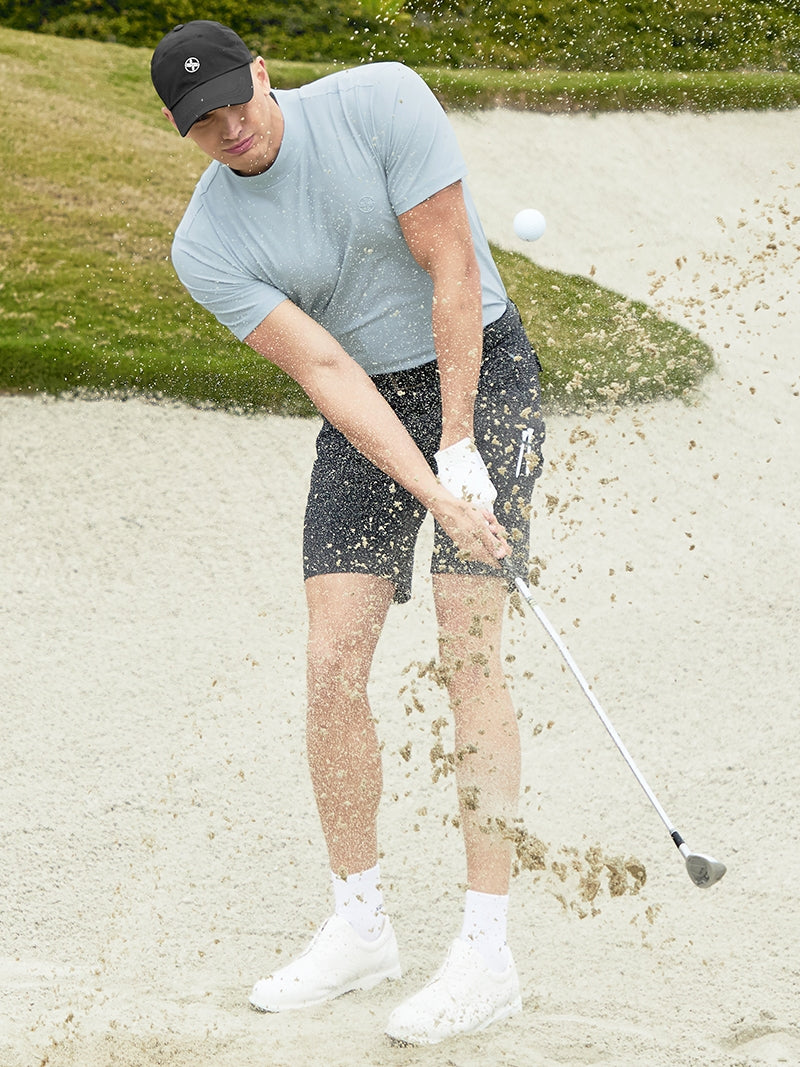 モックネック メッシュ 半袖