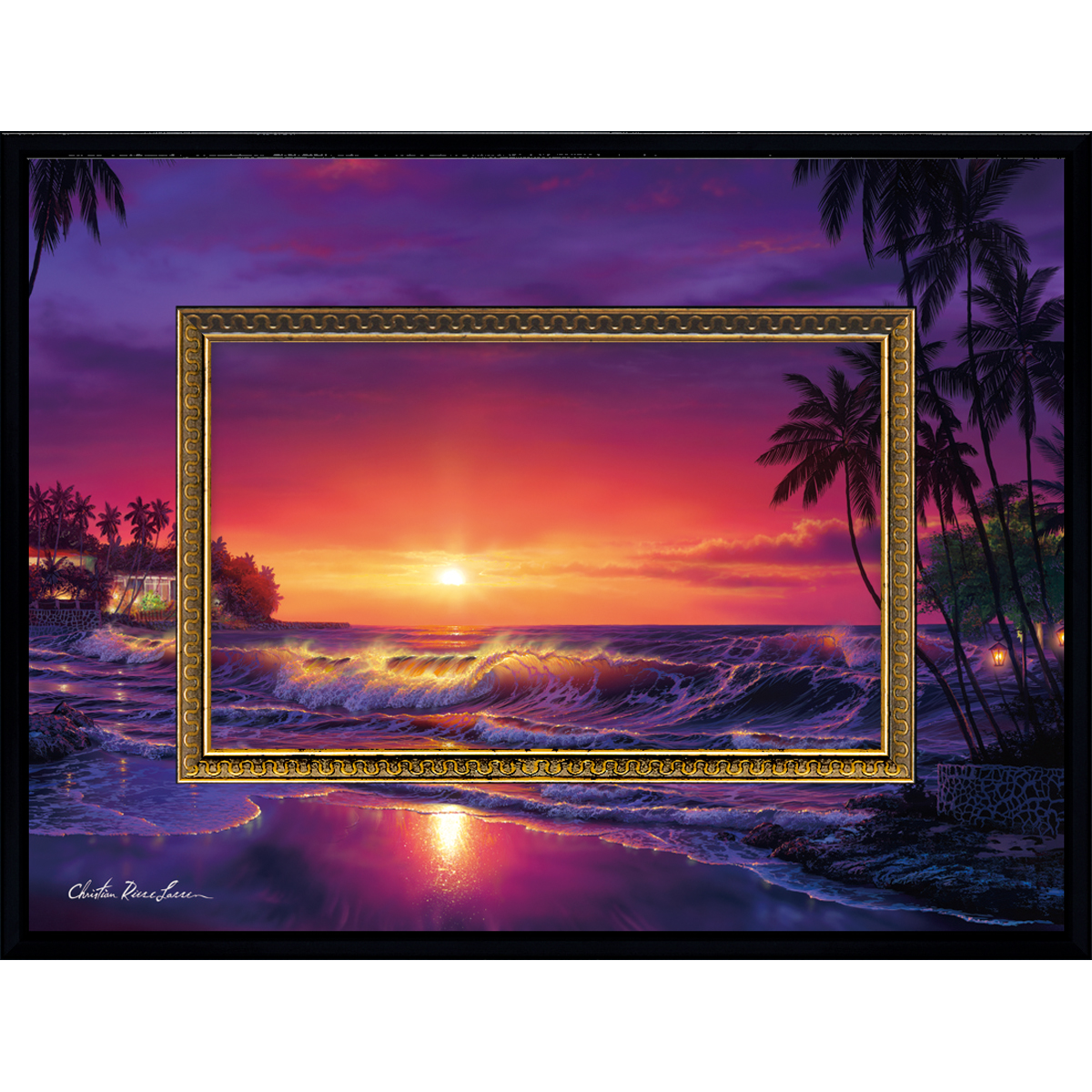 クリスチャン・リース・ラッセン ビッグアート「アンバー ドーン（S