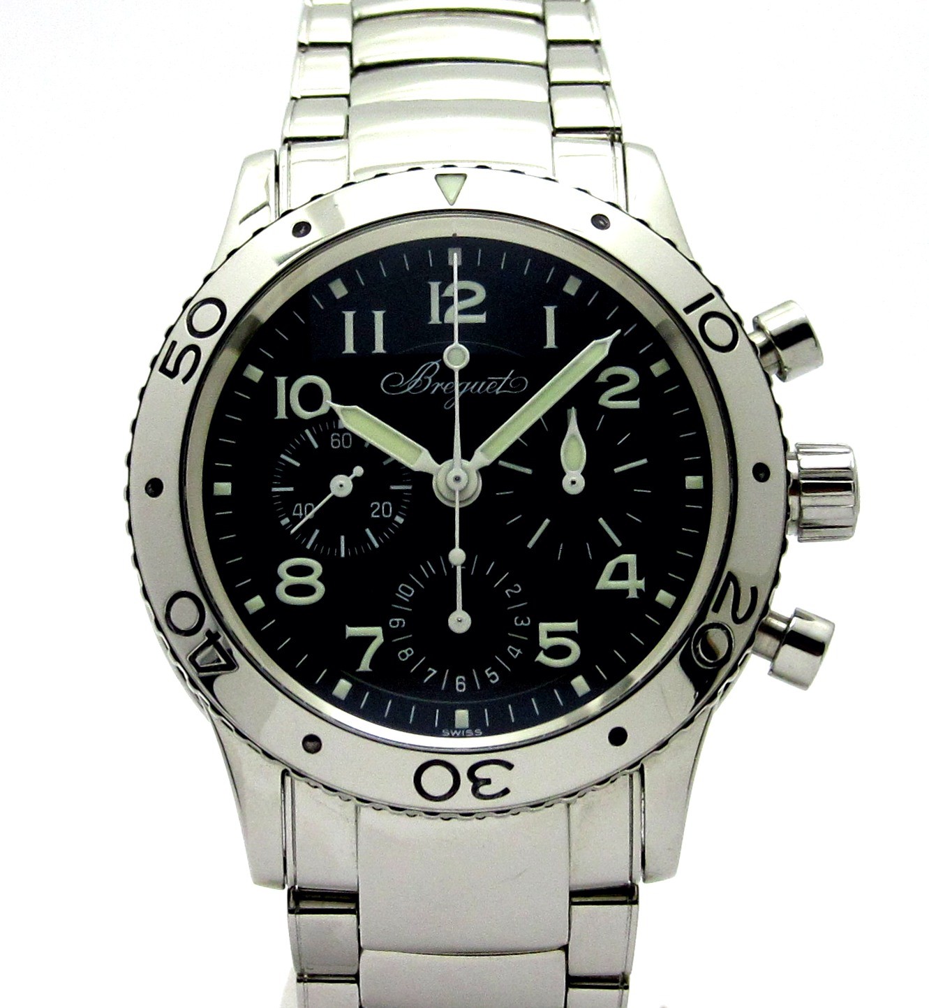 ブレゲ ”アエロナバル Type XX Ref3800ST” ステンレススティール製
