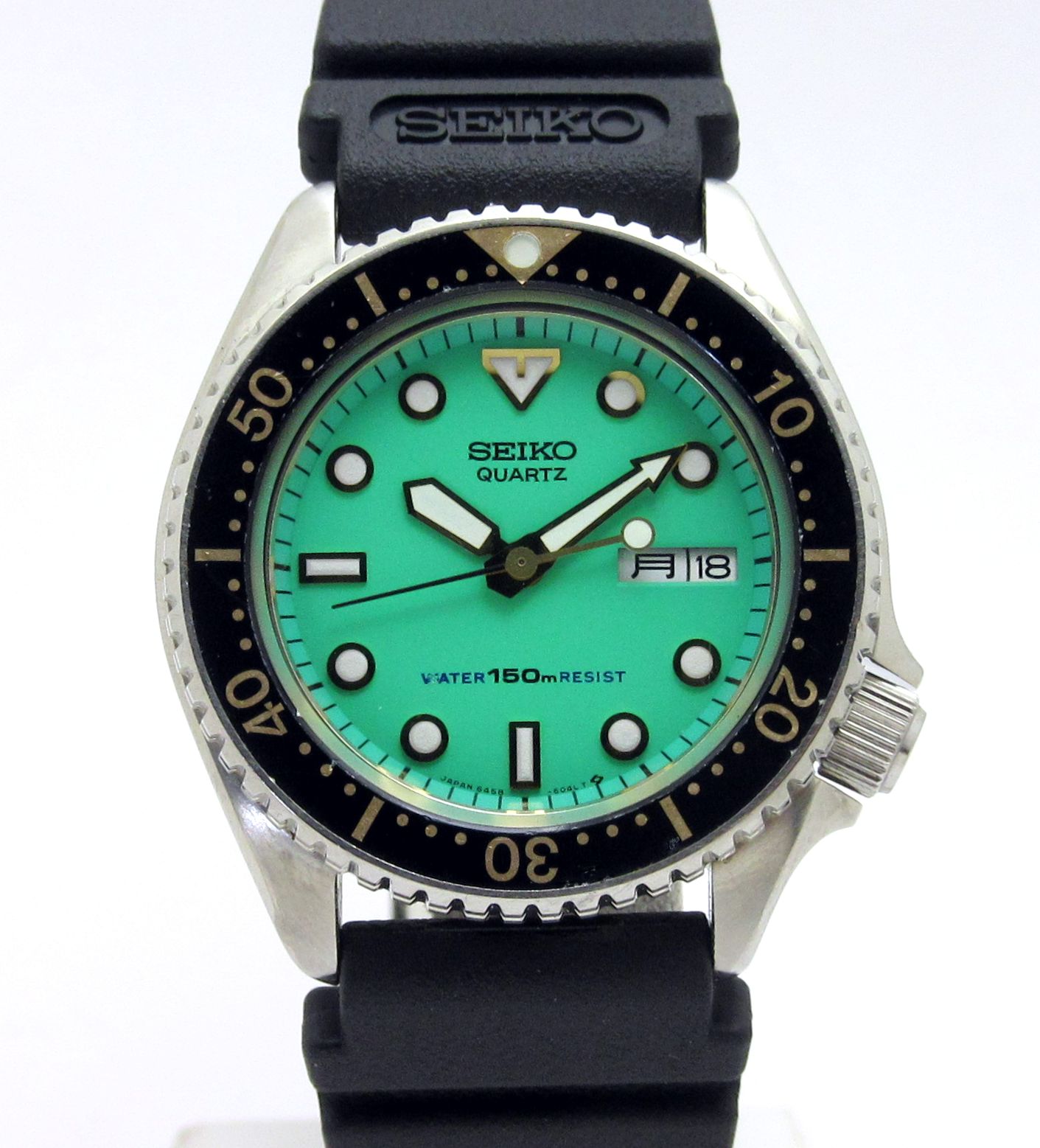 セイコー SEIKO ”ミントグリーン ダイバー” 希少文字盤 ミドル 36mm
