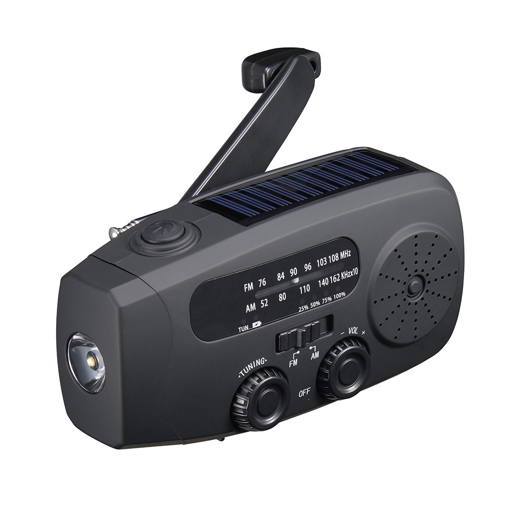 手回し充電ラジオライト付き｜YAZAWA CORPORATION