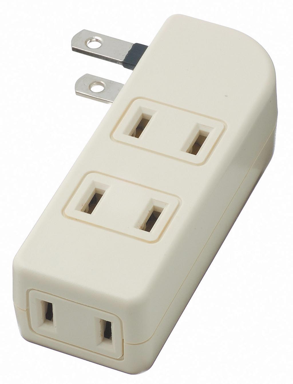 耐トラ付サイドタップ4個口白｜YAZAWA CORPORATION