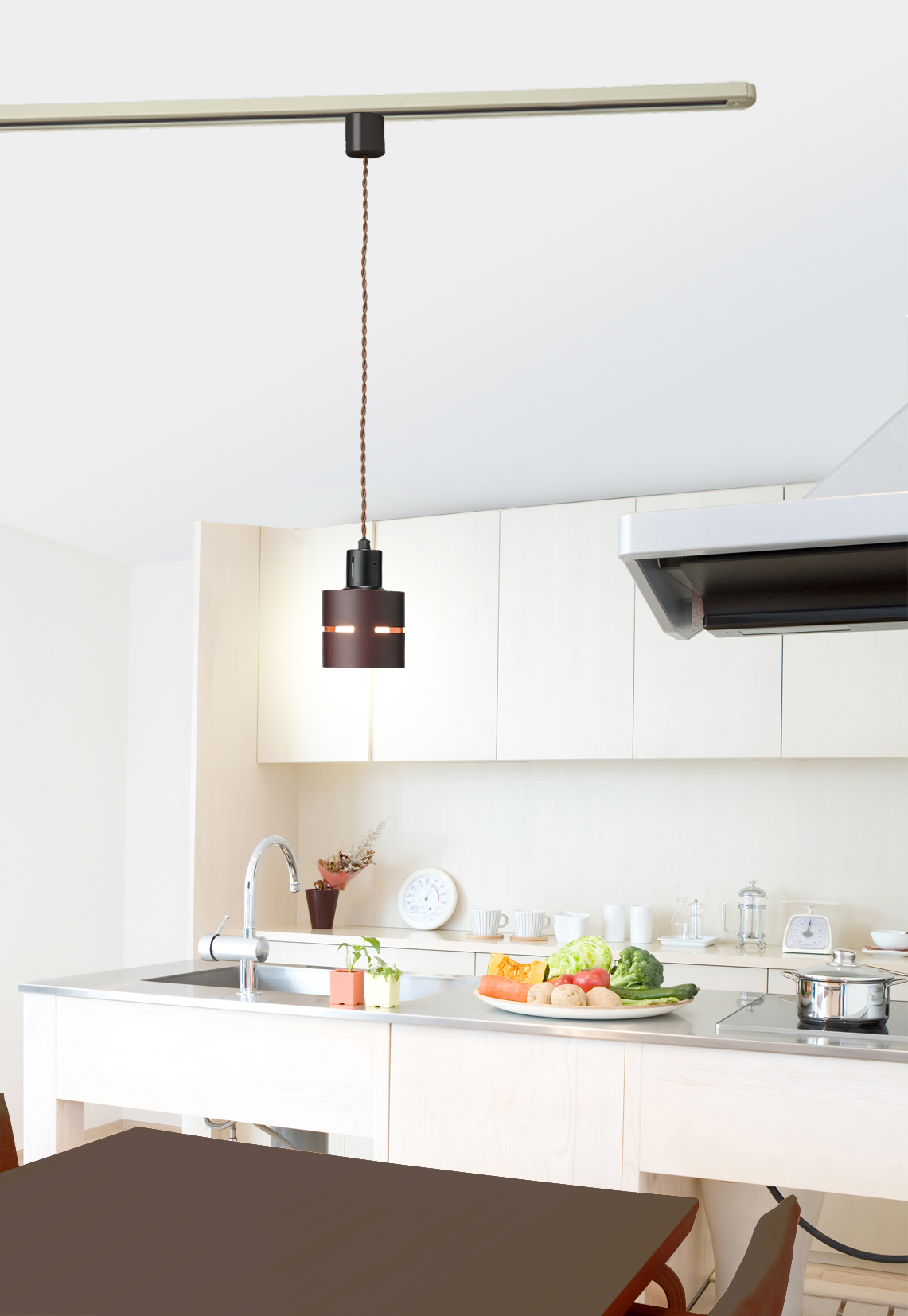 ウッドセードダクトペンダントライト ダークウッド｜YAZAWA CORPORATION