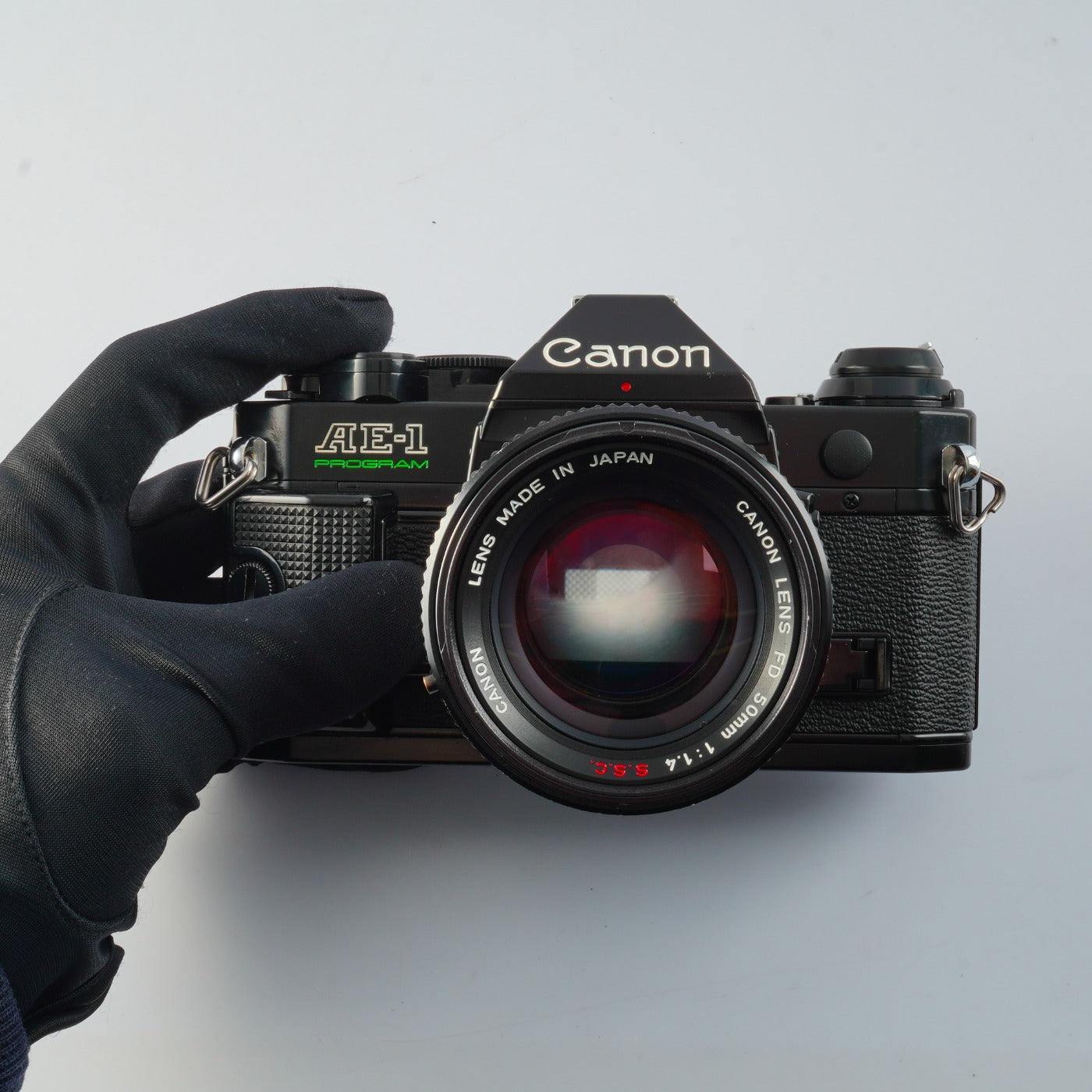 CLA'd】 Canon AE-1 Program Black + FD 50mm F/1.4 S.S.C. MF