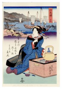 復刻木版画、昭和44年、歌麿4枚、国芳、国貞、広重、英泉、英山、栄之