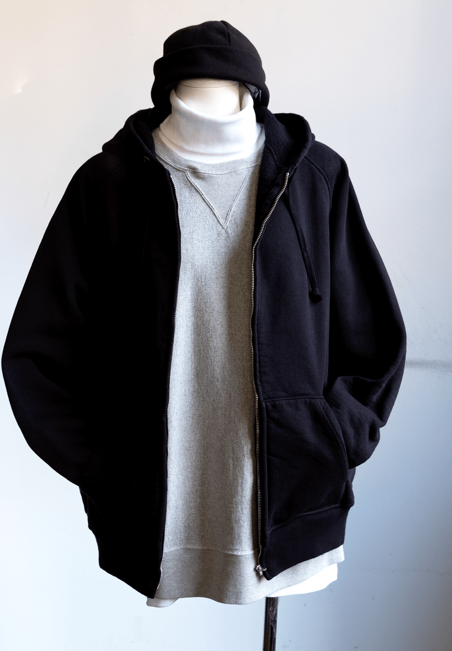 COMOLI コットン吊裏毛 ジップパーカ | 大阪心斎橋のメンズ洋服の