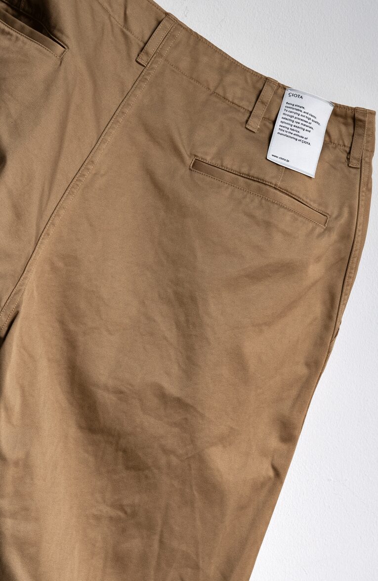 CIOTA Weapon Chino Cloth Pants 45Khaki | 大阪心斎橋のメンズ洋服の
