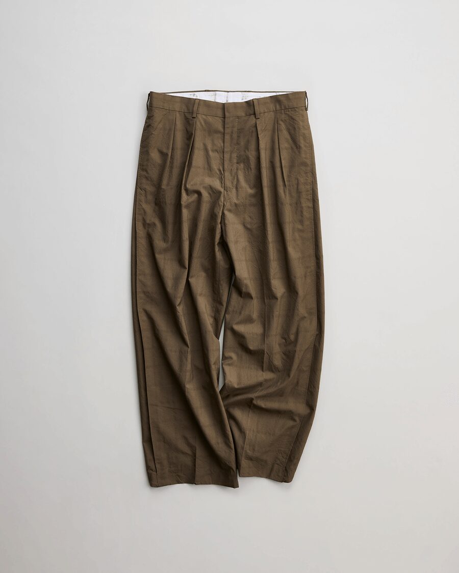 NICENESS FLYING V CHECK TROUSERS “W.SCHENKER ” | 大阪心斎橋の