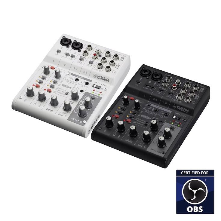 AG06MK2 6-Channel Loopback USB Mixer Specs - Yamaha USA