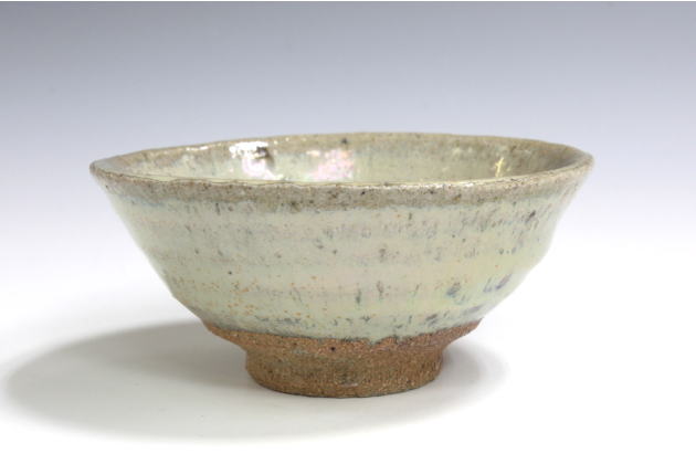 柳瀬美術店 / 西岡小十「斑唐津山盃」共箱[NISHIOKA Koju]Sake cup