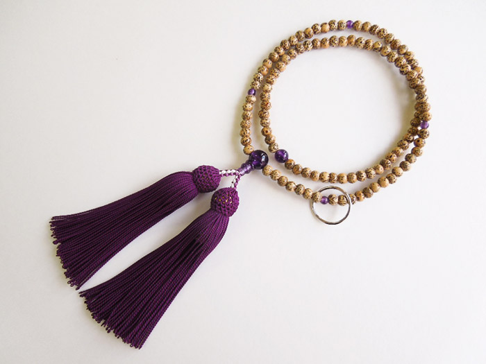 マンモス数珠 一点専用 高級－念珠／約8mm（マンモスの牙／本翡翠