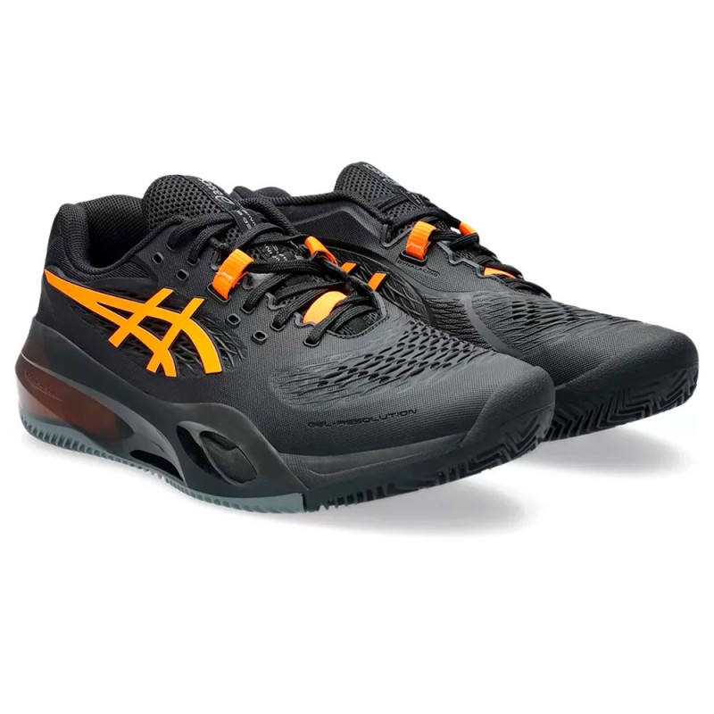 Asics Gel Resolution X Clay Black and Orange 2025 | Traction on
