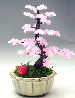 クラフト盆栽 ソメイヨシノ 桜盆栽 造花 ハンドメイド 35 桜