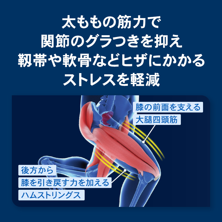 トレーニングサポート ザムスト MOTIONAID THIGH LOAD 装着して運動