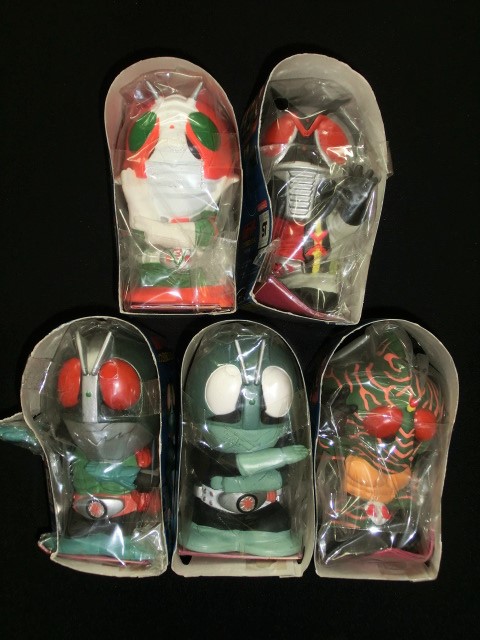 仮面ライダーソフビ貯金箱コレクション・全5種（未開封） - ゼウスの森