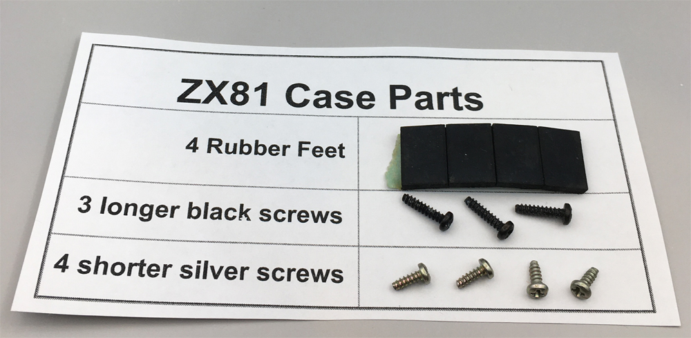 ZX81 Case Parts