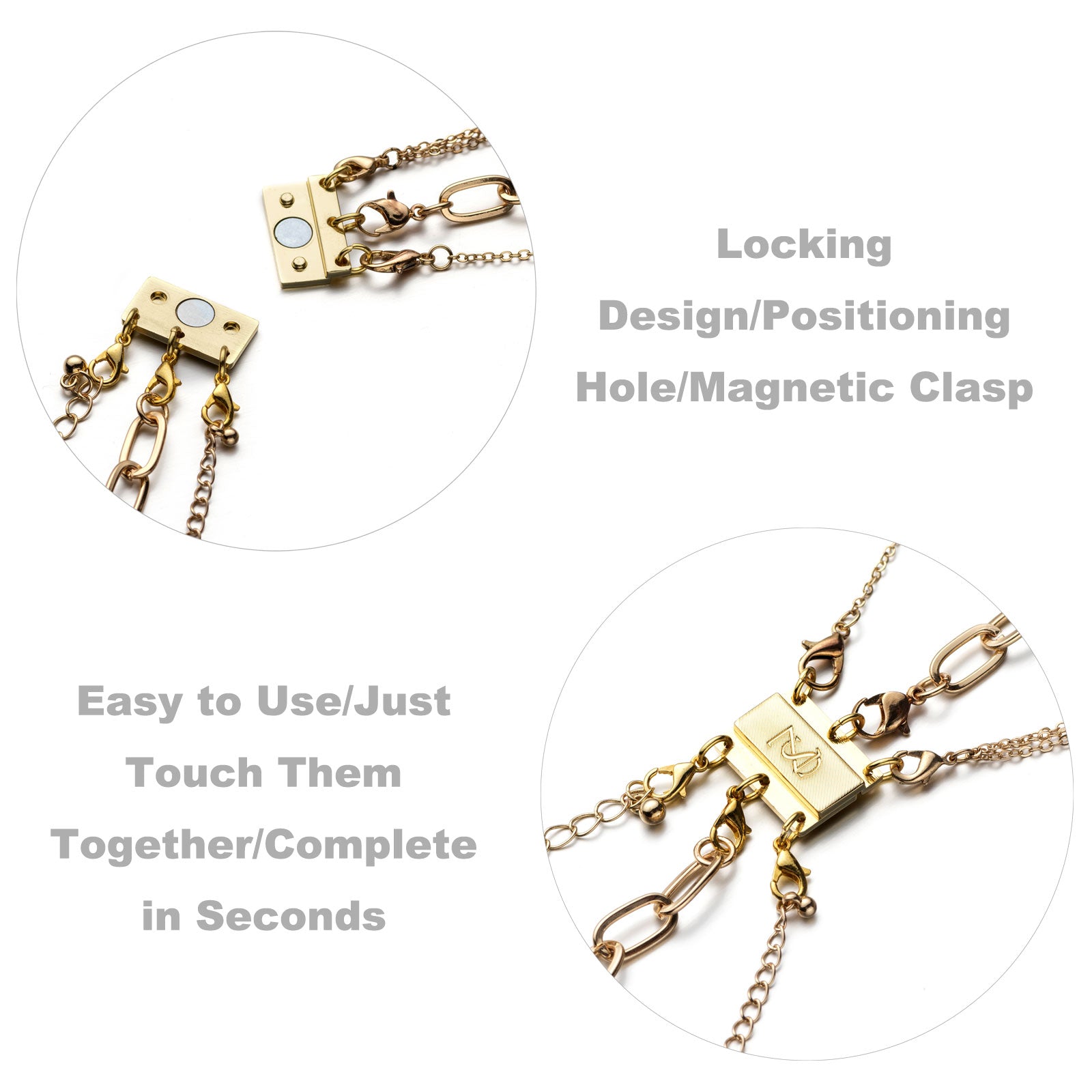 Layering Necklace Clasp, Lock Magnetic Necklace Connector – zpsolution