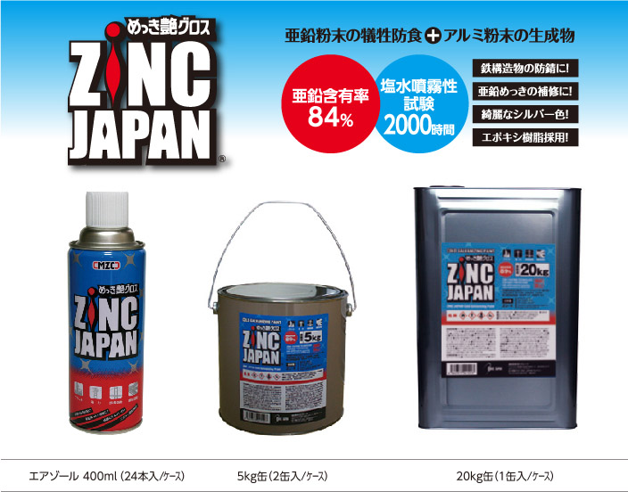 製品のご案内 | ZINC JAPAN | ZRC JAPAN