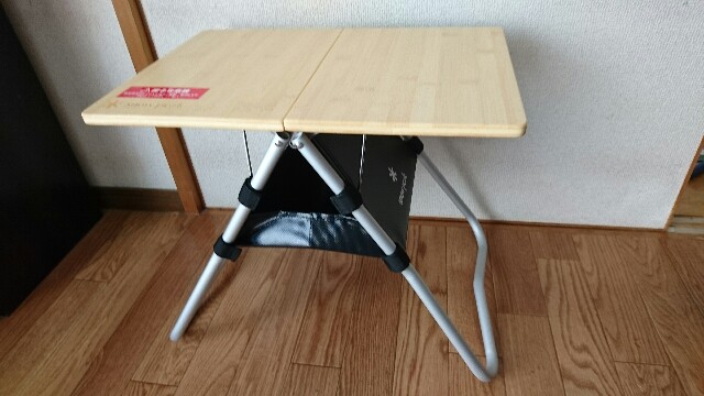 スノーピークマイテーブル竹は、痒い所に手が届く便利なサイドテーブル