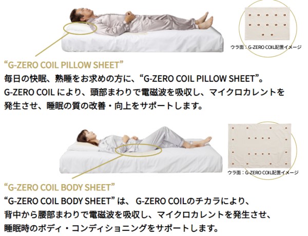 G-ZERO トップ COIL BODY SHEET&PILLOW SHEET セット Amazon.co.jp: G