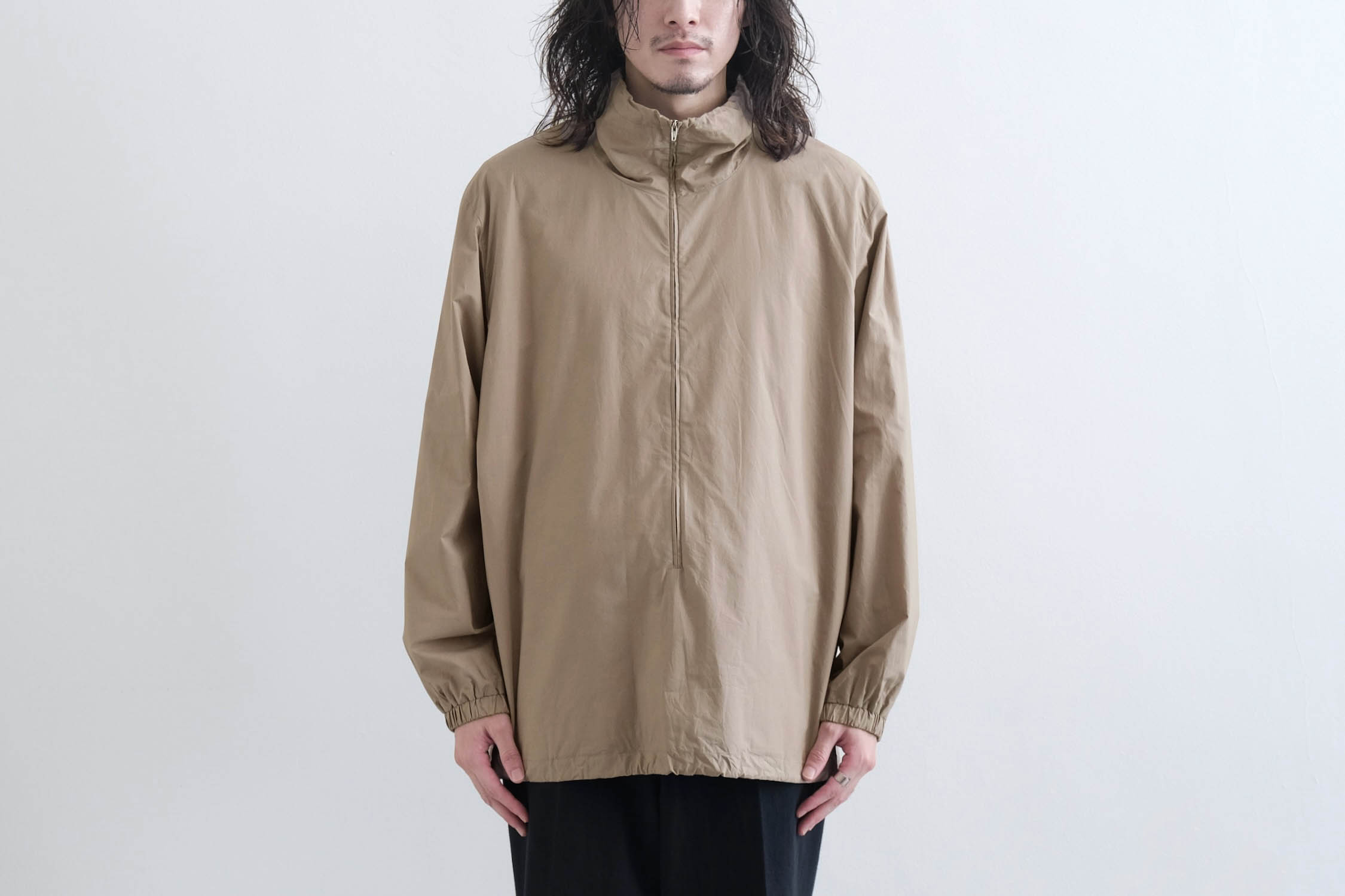 MERCERIZED COTTON STAND PULLOVER - WUNDER
