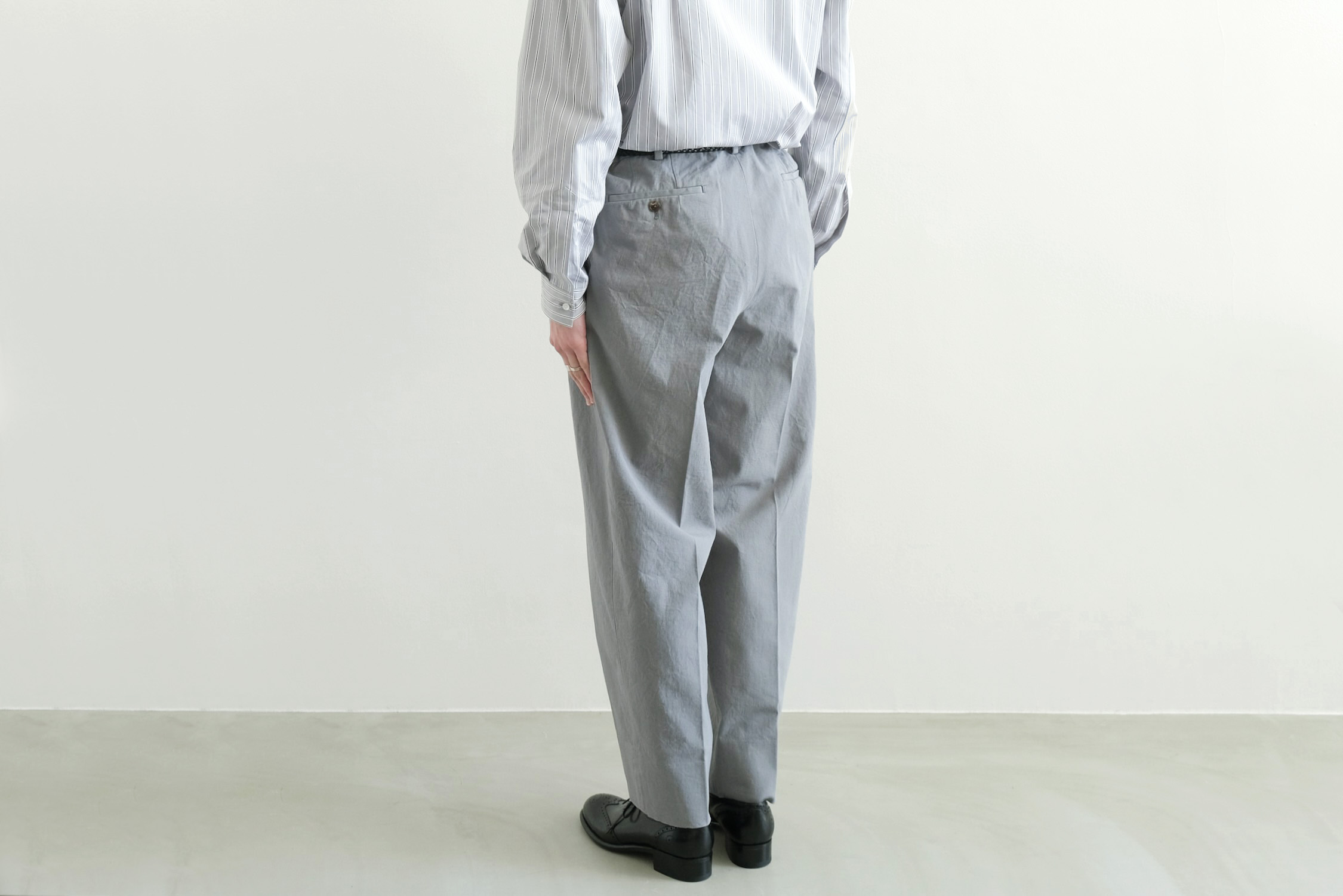 George” 2 PLEATED CHINO TROUSER / PRODUCT DYE - WUNDER