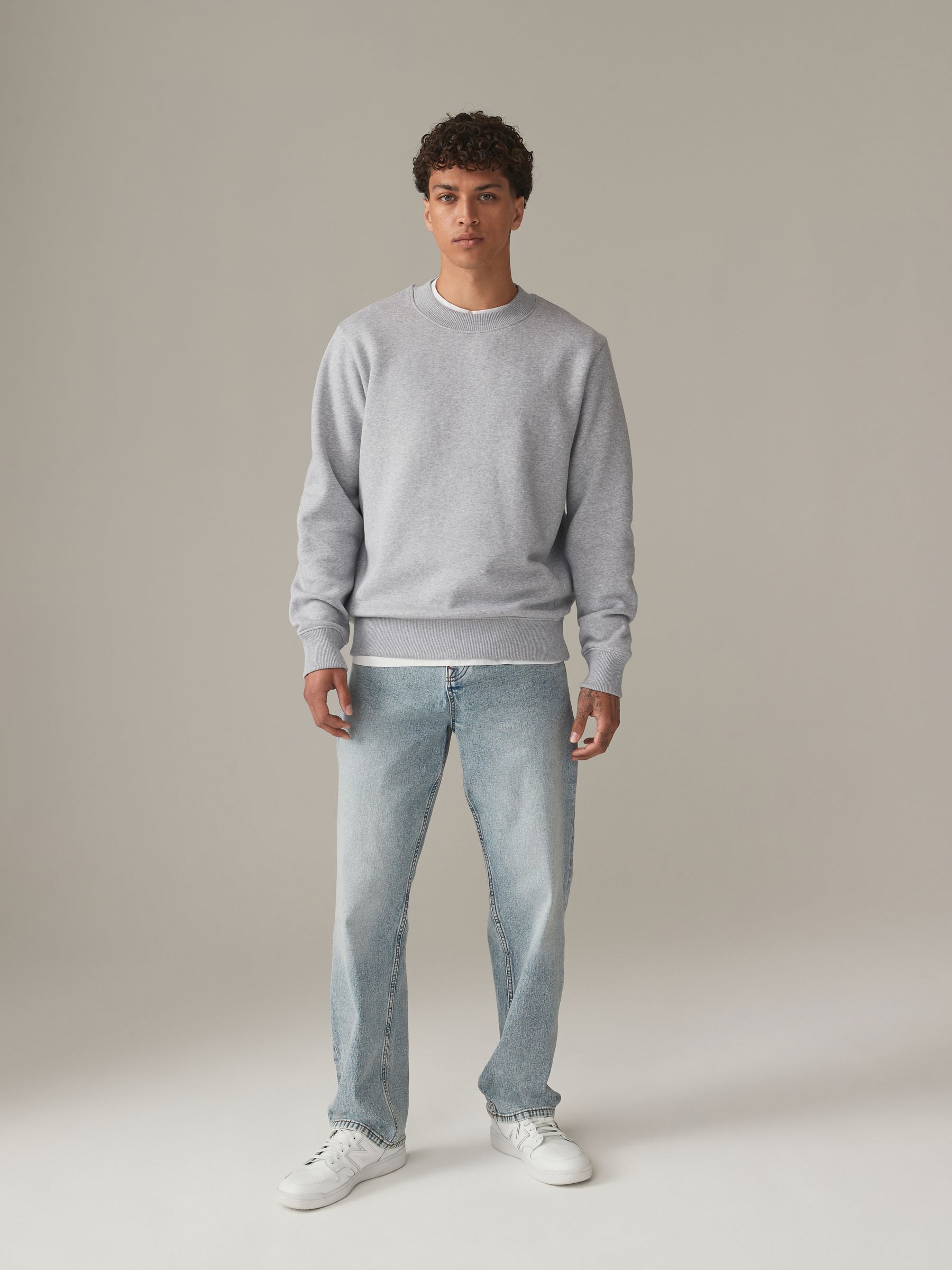 Buy Grey Rich Jersey Crew Sweatshirt from Next Canada