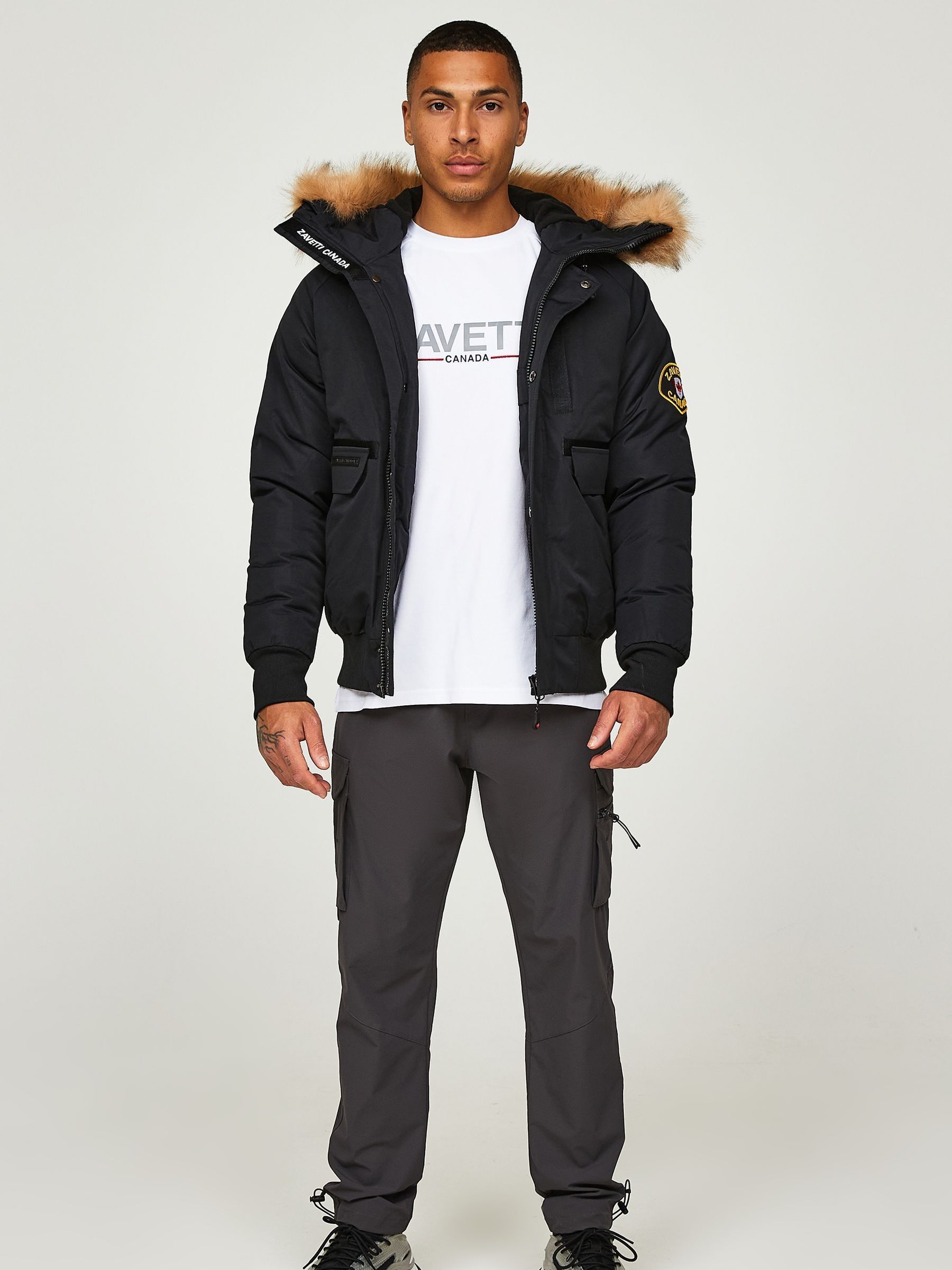 Buy Zavetti Canada Mens Abelli 2.0 Hooded Bomber Jacket from Next USA