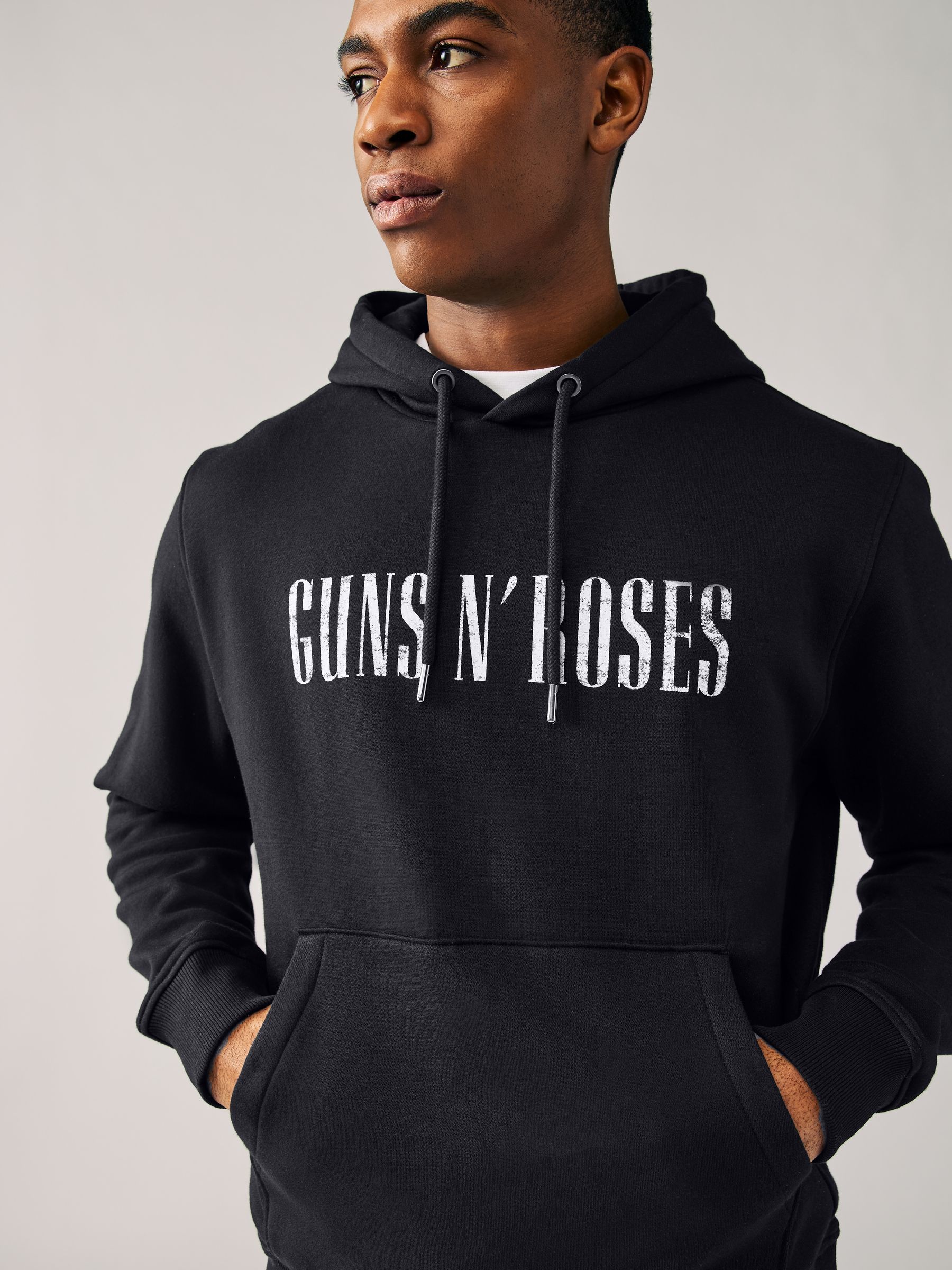Buy Black Guns N Roses License Graphic Hoodie from Next USA