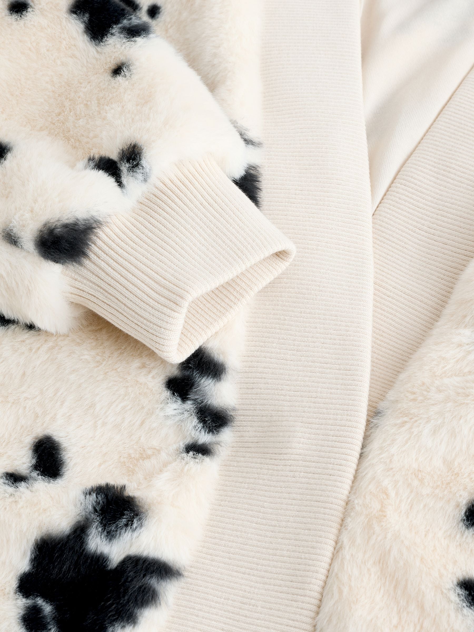 Buy Animal Print Faux Fur Cardigan from Next Luxembourg