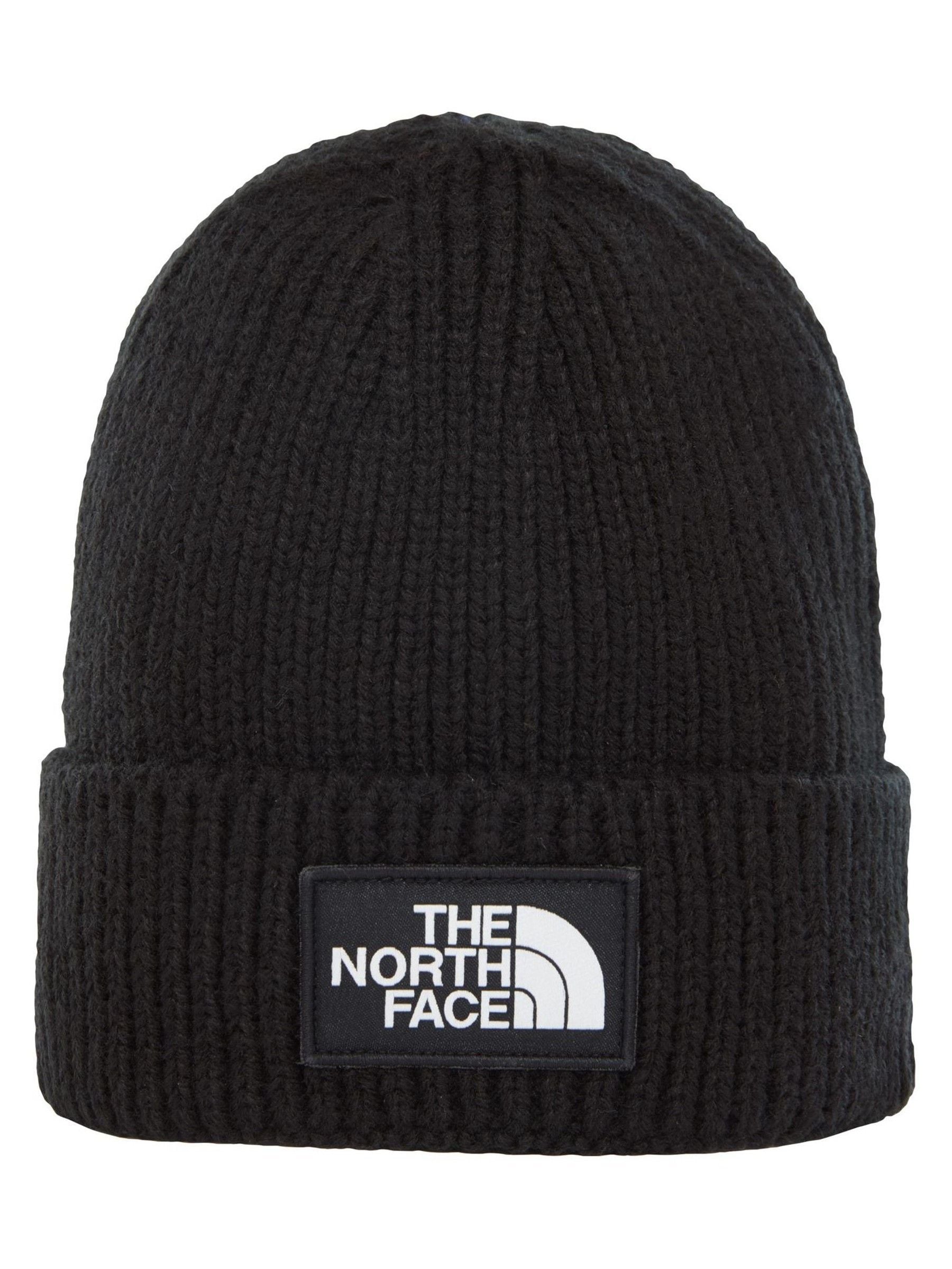 Buy The North Face Black Logo Box Cuffed Beanie from Next USA