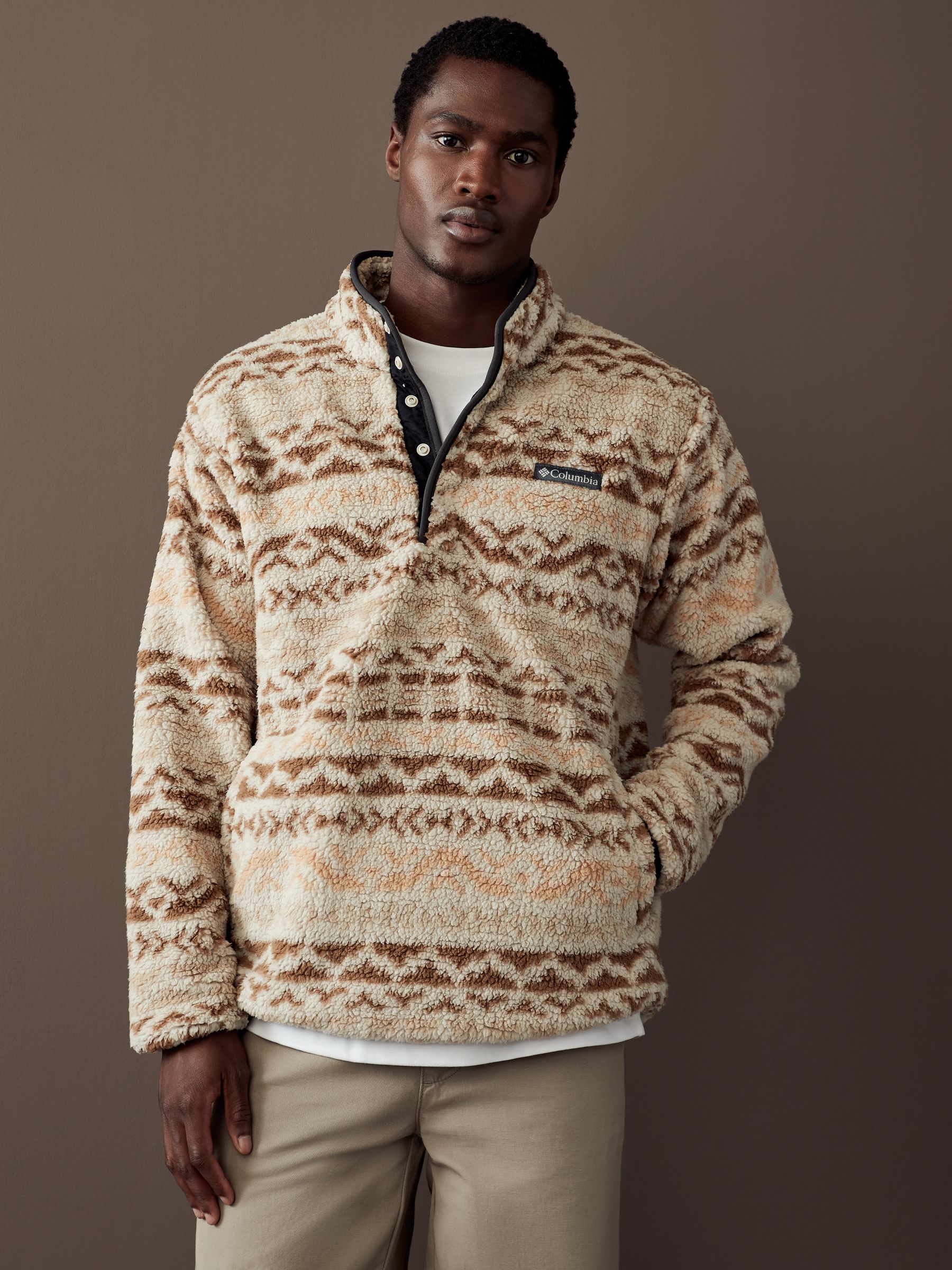 Buy Columbia Mens Rugged Ridge III Sherpa Half Snap Fleece from