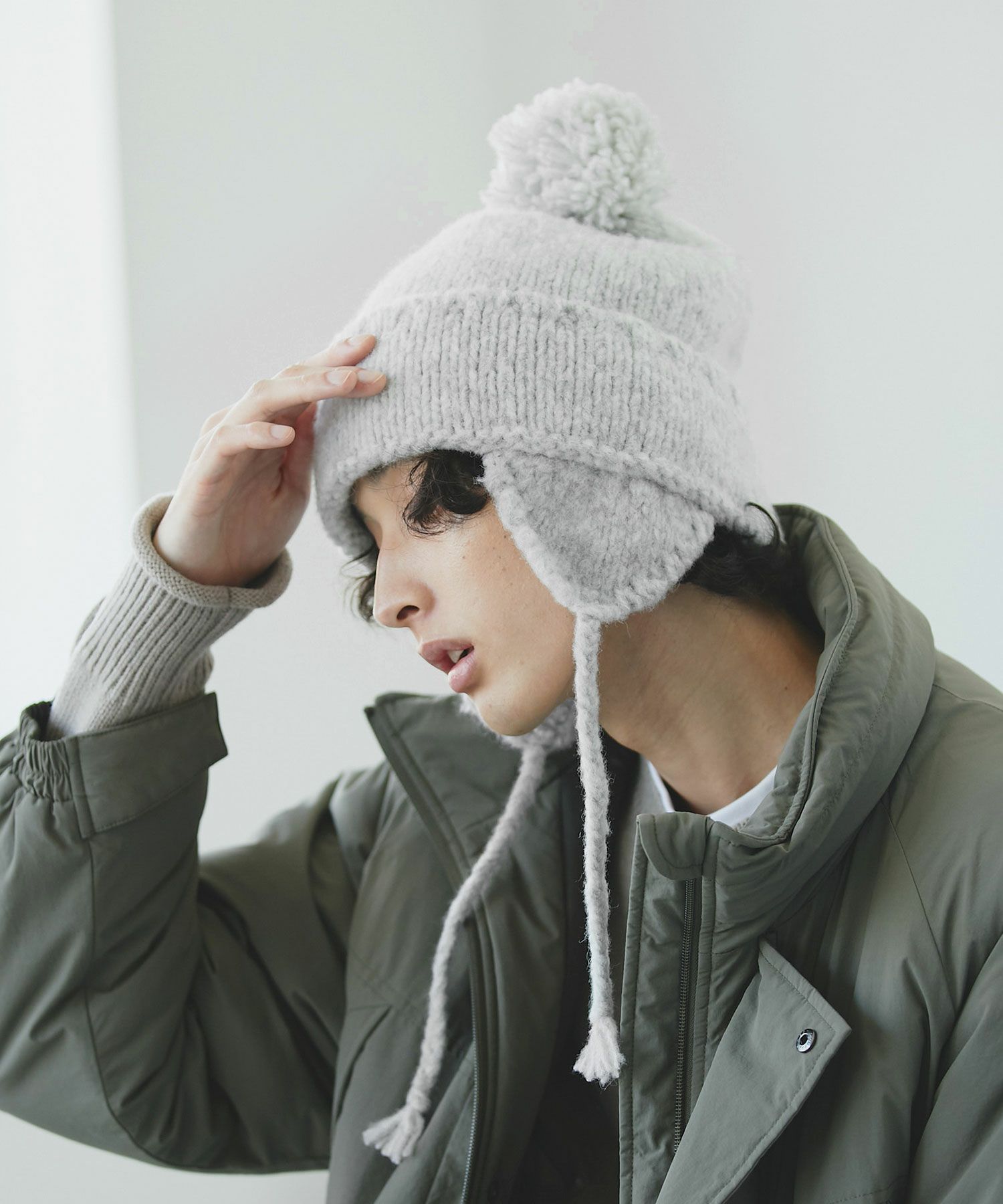 VICTIM×CA4LA] EAR FLAP KNIT CAP | OPENING ACT