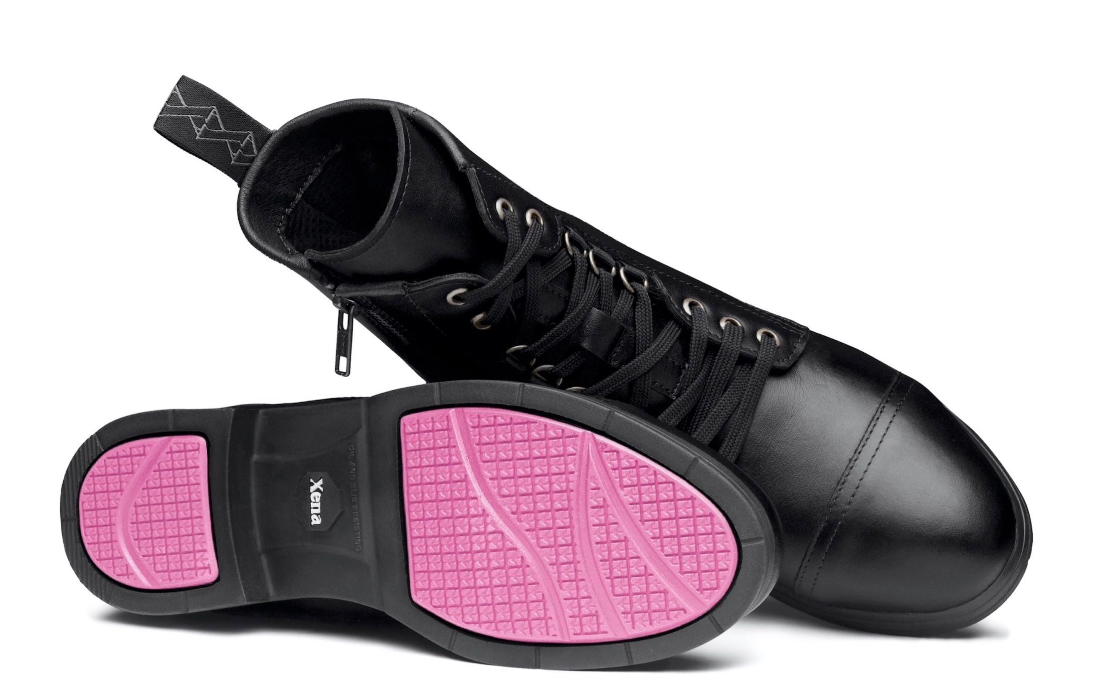 Stylish Women's Steel Toe Boots | Leen Pink Bottoms