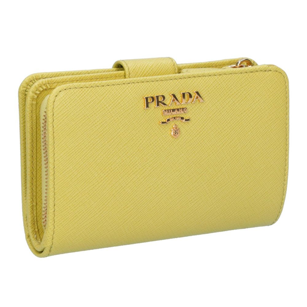 プラダ PRADA 折財布 1ML225 QWA イエロー系(F0322 CEDRO) | 海外