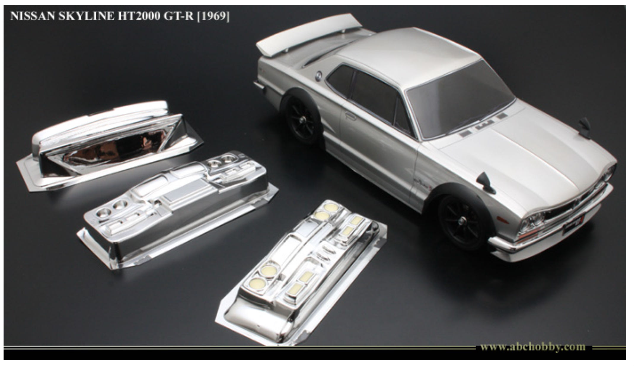 ABC HOBBY 67093 1/10ボディー スカイラインHT GT-R ハコスカメッキ
