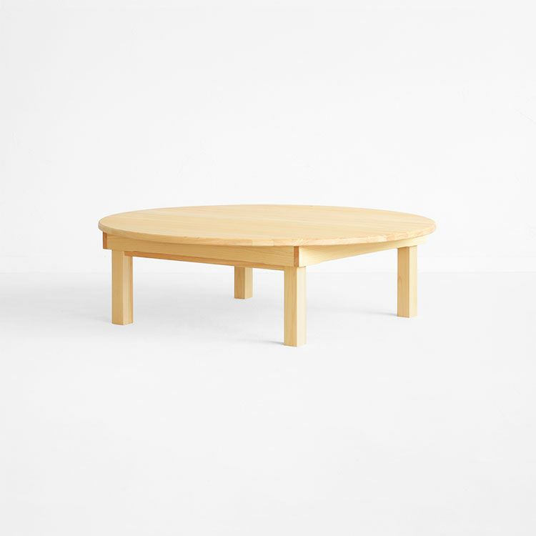 ラウンドテーブル D hinoki 90 ロータイプ｜家具とダイニングテーブル