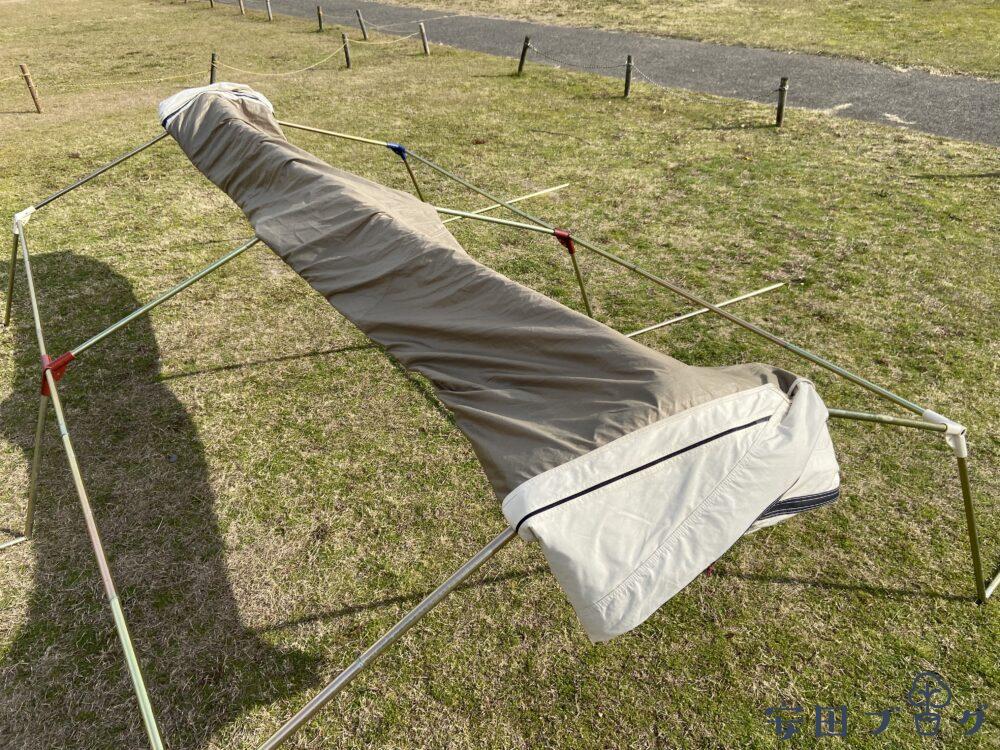 屋根畳]ロッジシェルターtcの汚れないたたみ方を徹底解説！