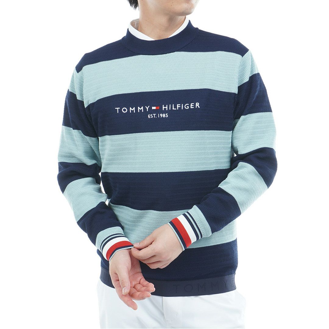 30％OFF】[トミーヒルフィガー]メンズ ボーダー クルーネックニット