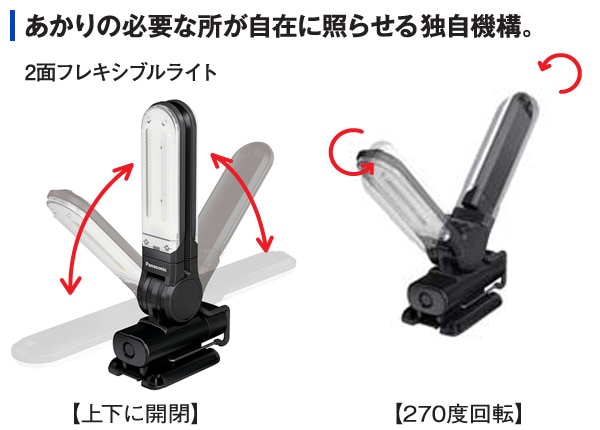 充電LEDマルチライト マグネットベース付き 7.2V EZ3720T-B/EZ3720T-R