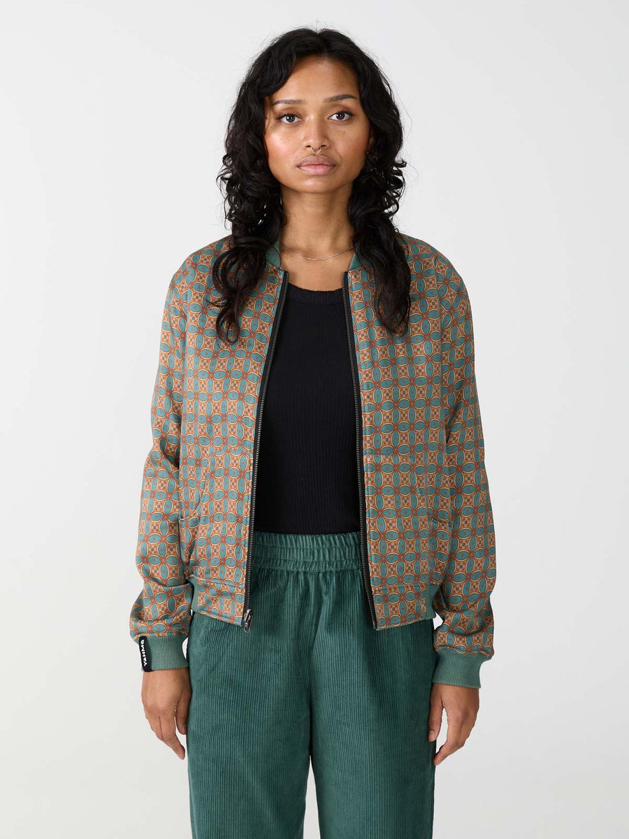 Elsa Reversible Bomber Jacket Atlas/Teal