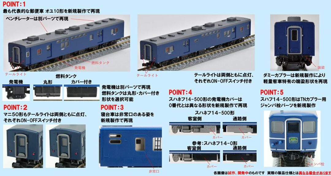 TOMIX 14-500系客車（まりも）基本セット 品番：98542 | NGaugeJP