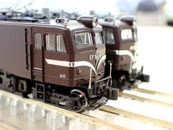 3040-1 EF5866竜華機関区、28-129EF58金属ニギリ棒セット 3040-1
