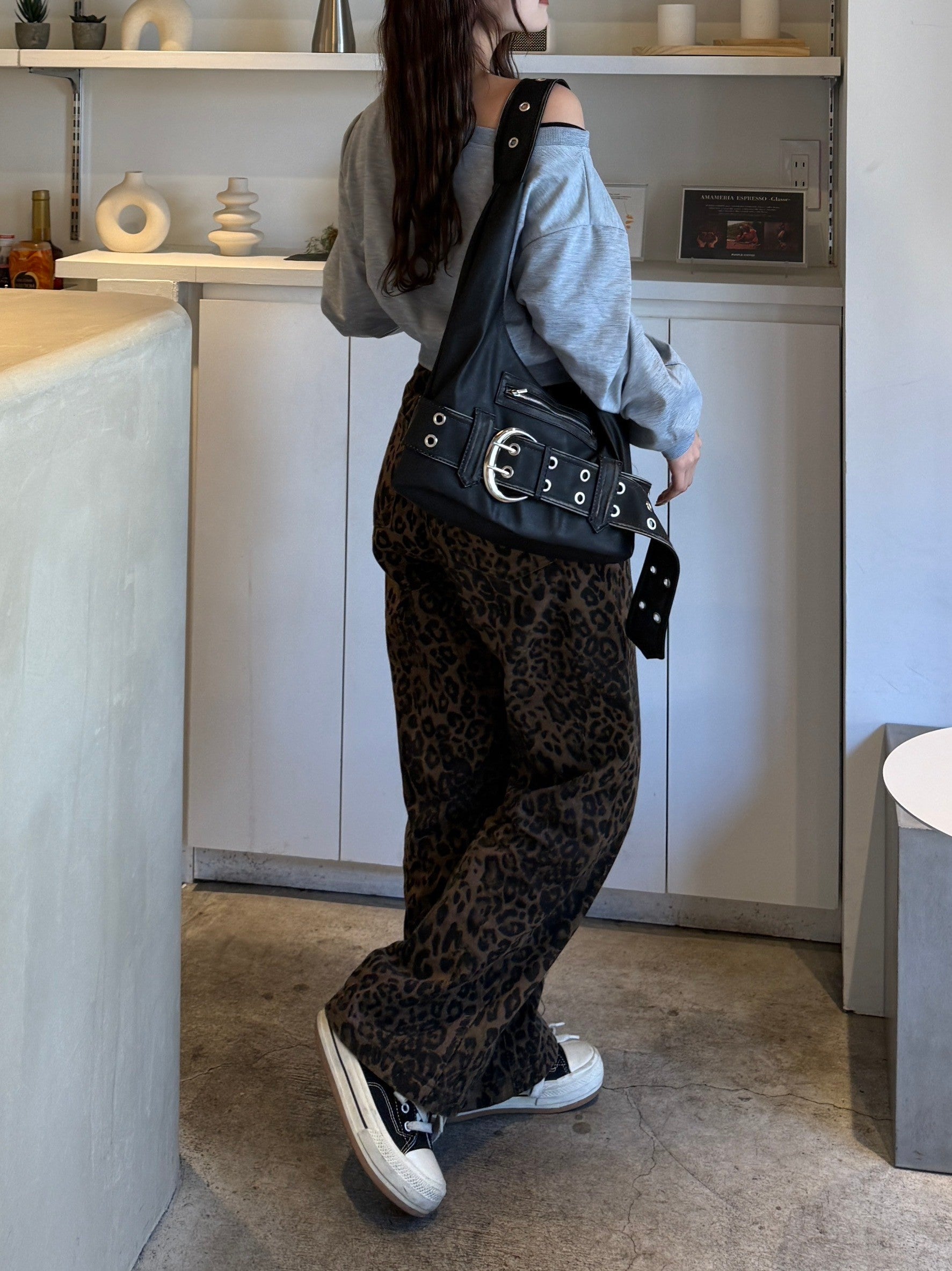 完売品】9090 レオパードデニムパンツ S 完売品】9090 レオパード