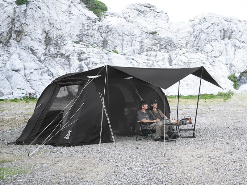 大人気のDOD カマボコテント3にブラックバージョン登場！ | Yosocam