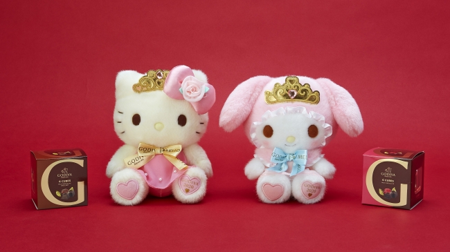 キティ＆マイメロがゴディバとコラボ！ ほんのりチョコ色に染まった