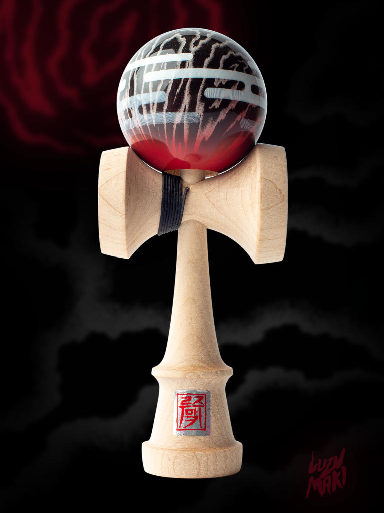 Luzumaki Night Boost Kendama, Red by Sweets - YoYoLoco
