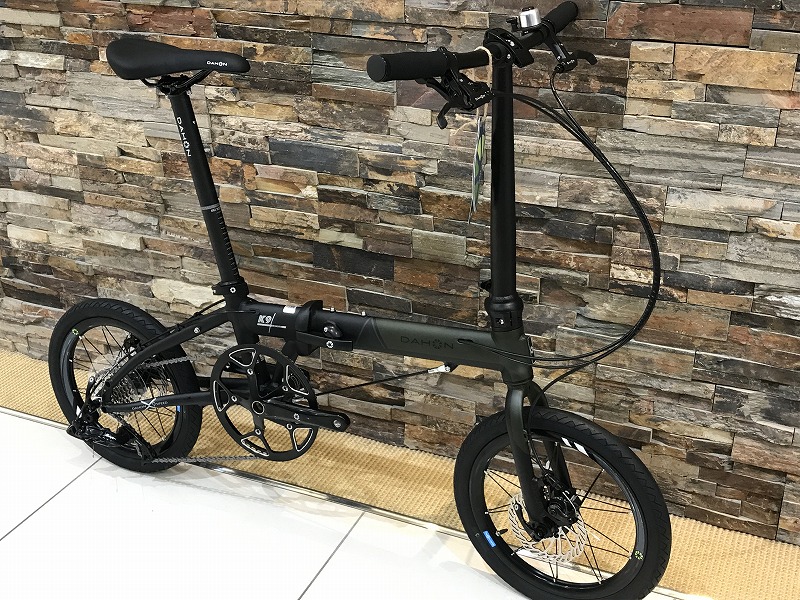 DAHON】16インチタイヤ・ディスクブレーキ装備の折り畳み自転車。街