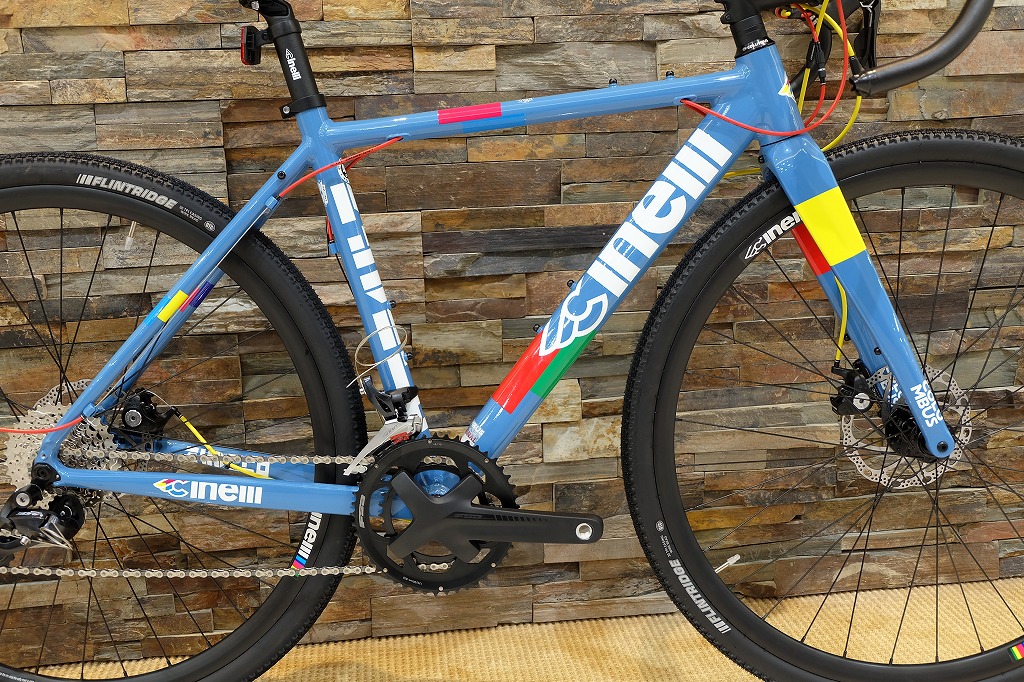Cinelli グラベルロードバイク2x9速 青ジデコララ Cinelli グラベル