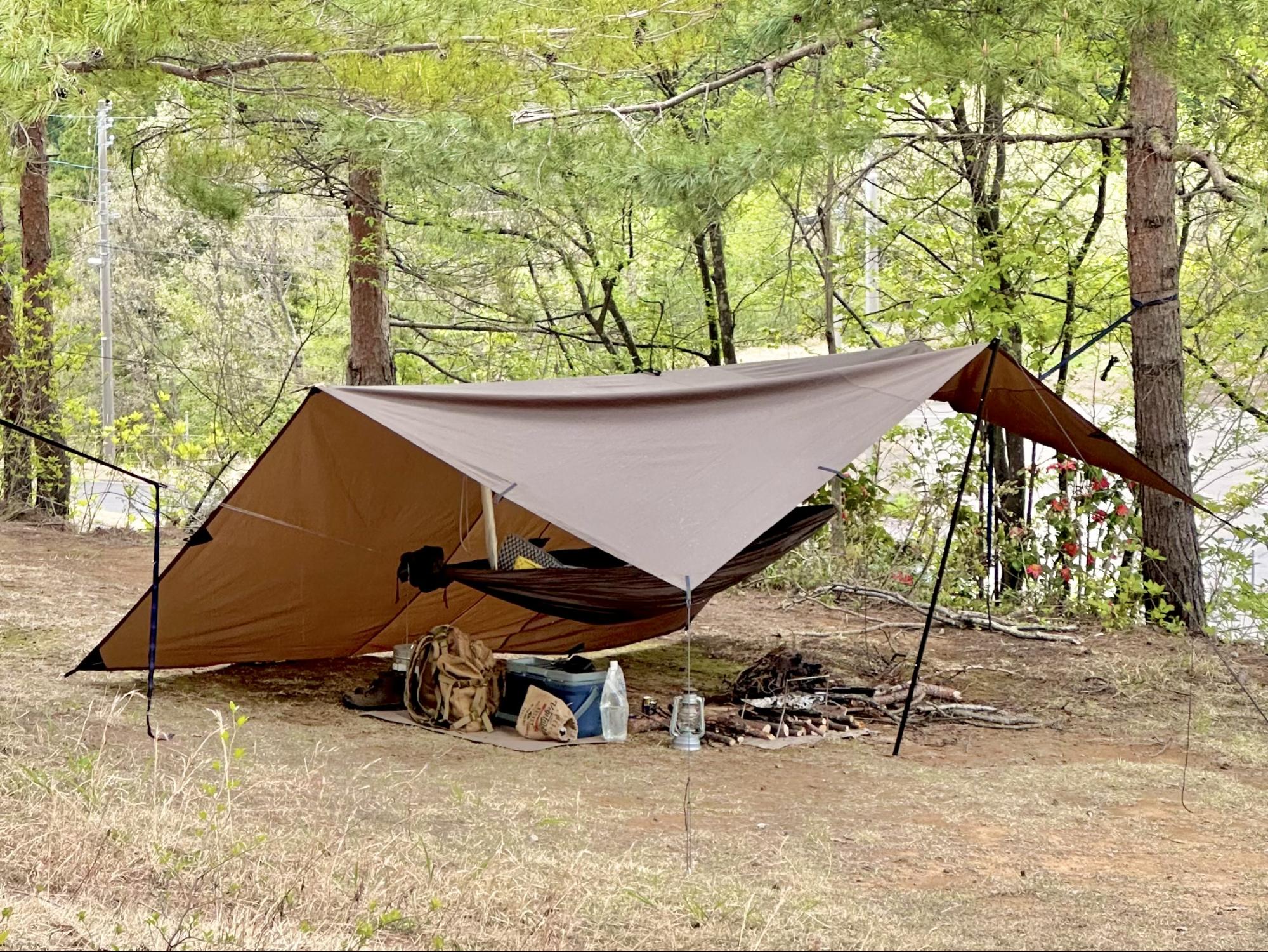 ストア 【新品】DDハンモック タープ 3 x 3 サンセットオレンジ
